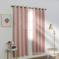 Cortinas de apagón de corte de color sólido con arandela